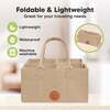 Original Baby Diaper Caddy Organizer for Nursery, Taupe - Diaper Bags - 5