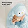 Cuddle Organic Baby Hooded Towel, Penguin - Towels - 5