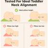 13X18 Toddler Pillow with Pillowcase for Sleeping, KeaSafari - Nursing Pillows - 6