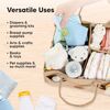 Original Baby Diaper Caddy Organizer for Nursery, Taupe - Diaper Bags - 7