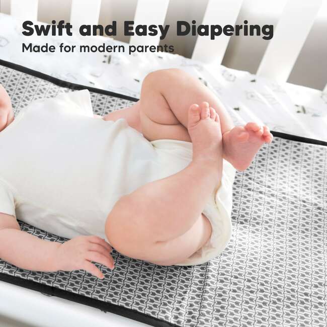 Swift Diaper Portable Changing Pad for Baby, Black Geo - Changing Pads - 8