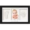 Duo Baby Handprint & Footprint Keepsake Frame, Onyx Black - Wall Décor - 1 - thumbnail