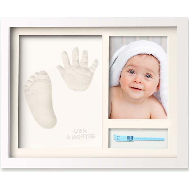 Noel Baby Handprint & Footprint Keepsake Frame, Alpine White