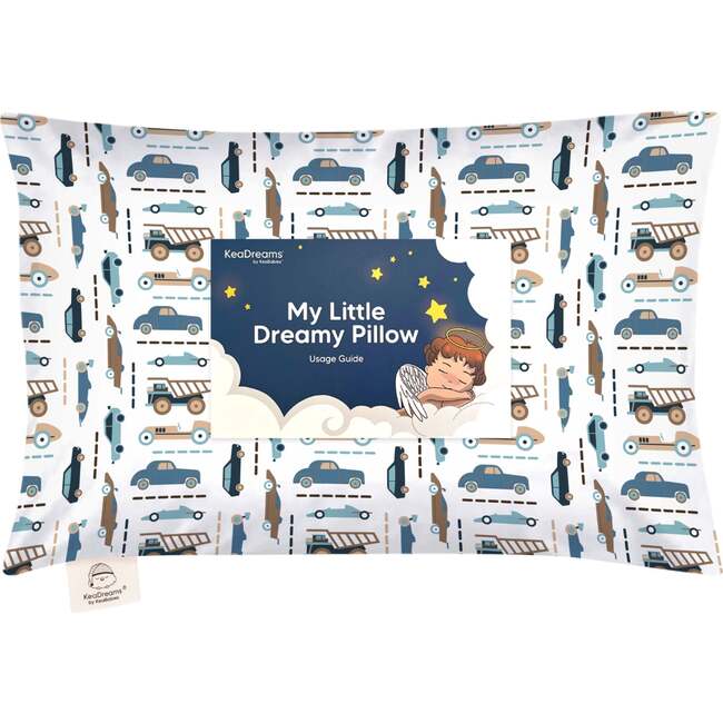 13X18 Toddler Pillow with Pillowcase for Sleeping, Vroom
