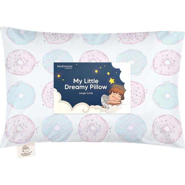 13X18 Toddler Pillow with Pillowcase for Sleeping, Donuts