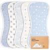 5pk Urban Baby Burp Cloths for Baby Girls and Boys, Constellation - Burp Cloths - 1 - thumbnail