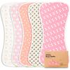 5pk Urban Baby Burp Cloths for Baby Girls and Boys, Pink Dreams - Burp Cloths - 1 - thumbnail