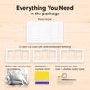 Duo Baby Handprint & Footprint Keepsake Frame, Alpine White - Wall Décor - 2