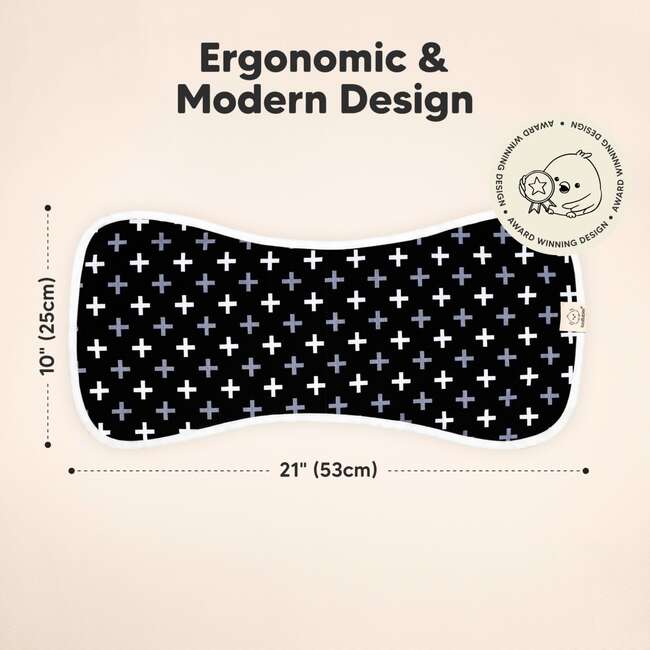5pk Urban Baby Burp Cloths for Baby Girls and Boys, MONOS - Burp Cloths - 2