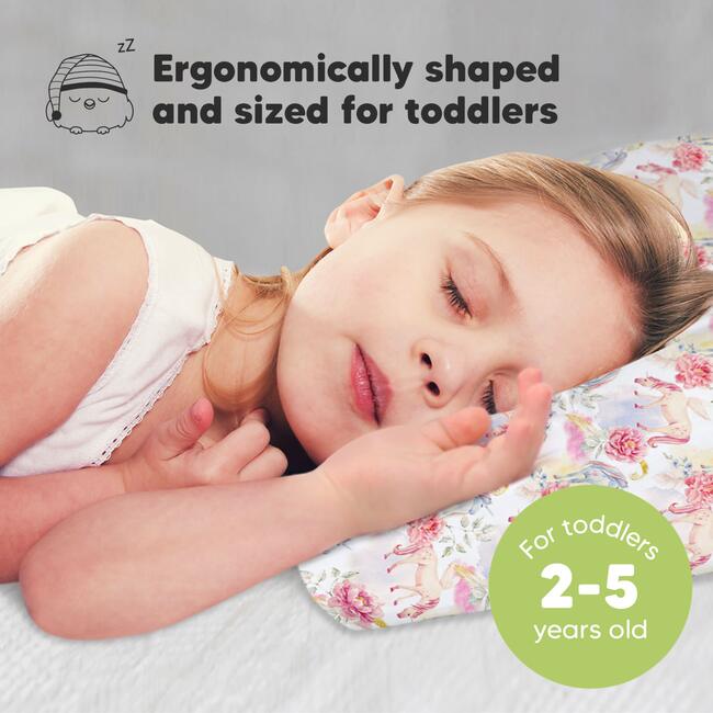 13X18 Toddler Pillow with Pillowcase for Sleeping, Fantasy - Nursing Pillows - 2