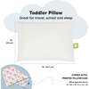 13X18 Toddler Pillow with Pillowcase for Sleeping, Fantasy - Nursing Pillows - 3