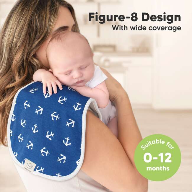 5pk Urban Baby Burp Cloths for Baby Girls and Boys, Adventurer - Burp Cloths - 3