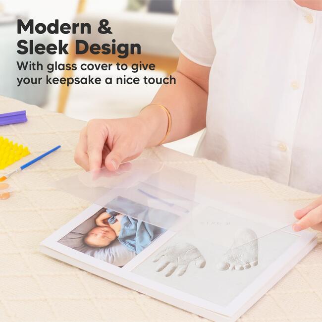 Noel Baby Handprint & Footprint Keepsake Frame, Alpine White - Frames - 5