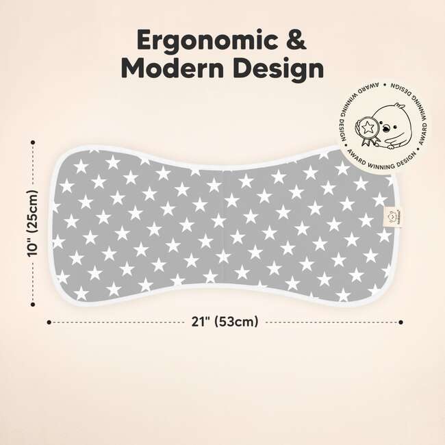 5pk Urban Baby Burp Cloths for Baby Girls and Boys, Grayscape - Burp Cloths - 2