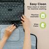 Ezee Diaper Changing Pad Portable, Black Geo - Changing Pads - 6