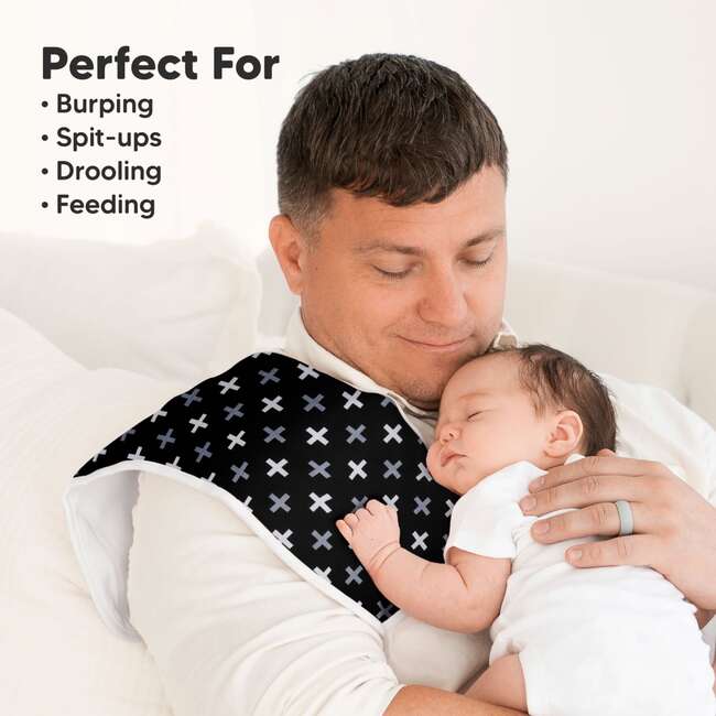 5pk Urban Baby Burp Cloths for Baby Girls and Boys, MONOS - Burp Cloths - 5