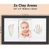Duo Baby Handprint & Footprint Keepsake Frame, Onyx Black - Wall Décor - 7