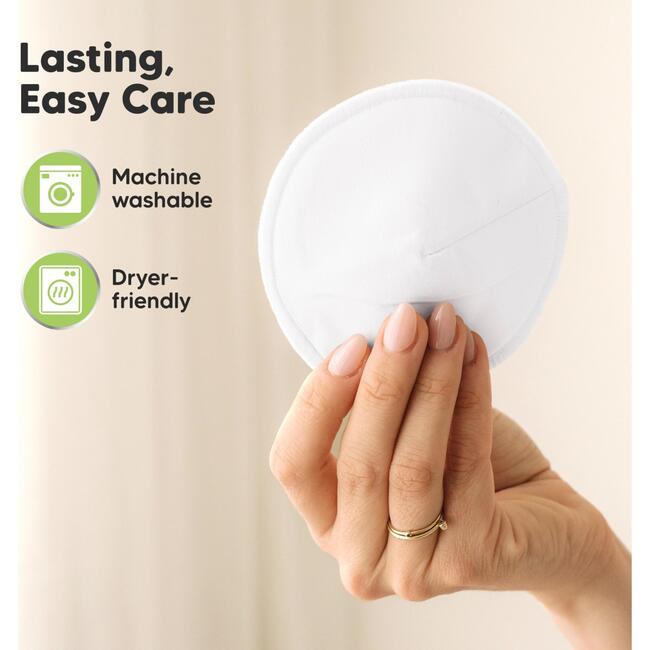 Women’s Comfy Organic Nursing Pads for Breastfeeding, Soft White - Nursing Covers - 7