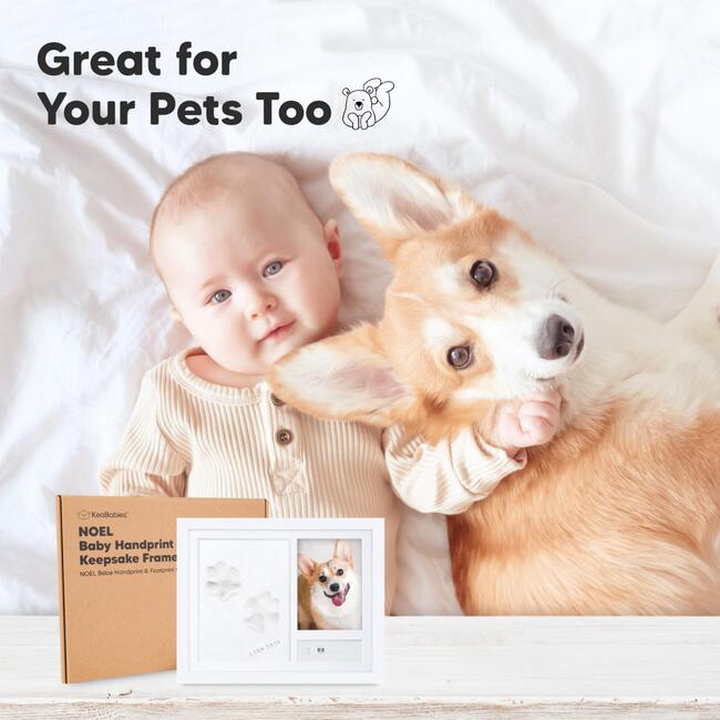 Noel Baby Handprint & Footprint Keepsake Frame, Alpine White - Frames - 7