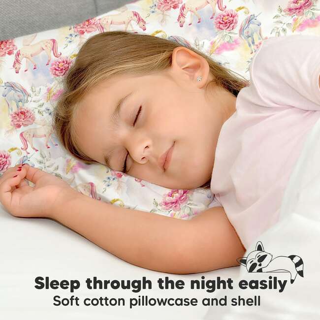 13X18 Toddler Pillow with Pillowcase for Sleeping, Fantasy - Nursing Pillows - 7