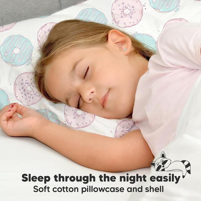 13X18 Toddler Pillow with Pillowcase for Sleeping, Donuts - Nursing Pillows - 7