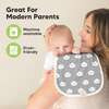 5pk Urban Baby Burp Cloths for Baby Girls and Boys, Grayscape - Burp Cloths - 7
