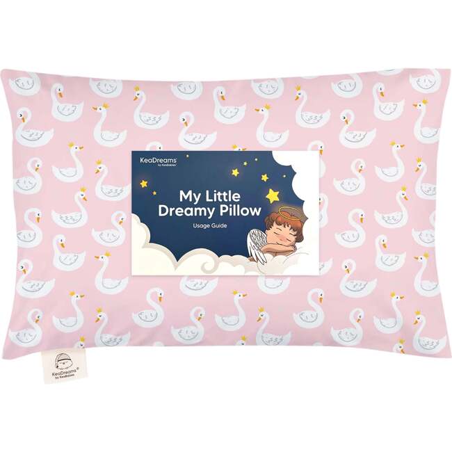 13X18 Toddler Pillow with Pillowcase for Sleeping, Swan Lake