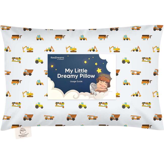 13X18 Toddler Pillow with Pillowcase for Sleeping, Construction