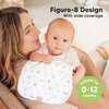 5pk Urban Baby Burp Cloths for Baby Girls and Boys, Nordic - Bibs - 3
