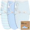 3-Pack Soothe Baby Swaddle Sacks 0-3 Months, Storm - Swaddles - 1 - thumbnail