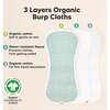 5pk Urban Baby Burp Cloths for Baby Girls and Boys, Nordic - Bibs - 4