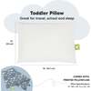 13X18 Toddler Pillow with Pillowcase for Sleeping, Up & Away - Pillows - 3