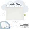 13X18 Toddler Pillow with Pillowcase for Sleeping, ABC Land - Pillows - 3