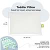 13X18 Toddler Pillow with Pillowcase for Sleeping, KeaABC Mint - Nursing Pillows - 3