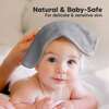 6pk Deluxe Organic Baby Washcloths for Newborn, Cool Gray - Bath Towels - 5