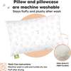 13X18 Toddler Pillow with Pillowcase for Sleeping, ABC Land - Pillows - 4
