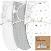 3-Pack Soothe Baby Swaddle Sacks 0-3 Months, Nordic, Large - Swaddles - 1 - thumbnail