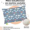13X18 Toddler Pillow with Pillowcase for Sleeping, Up & Away - Pillows - 4