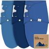 3-Pack Soothe Baby Swaddle Sacks 0-3 Months, Frost - Swaddles - 1 - thumbnail