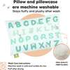13X18 Toddler Pillow with Pillowcase for Sleeping, KeaABC Mint - Nursing Pillows - 4