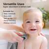6pk Deluxe Organic Baby Washcloths for Newborn, Cool Gray - Bath Towels - 6