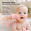 6pk Deluxe Organic Baby Washcloths for Newborn, Blush Pink - Burp Cloths - 6