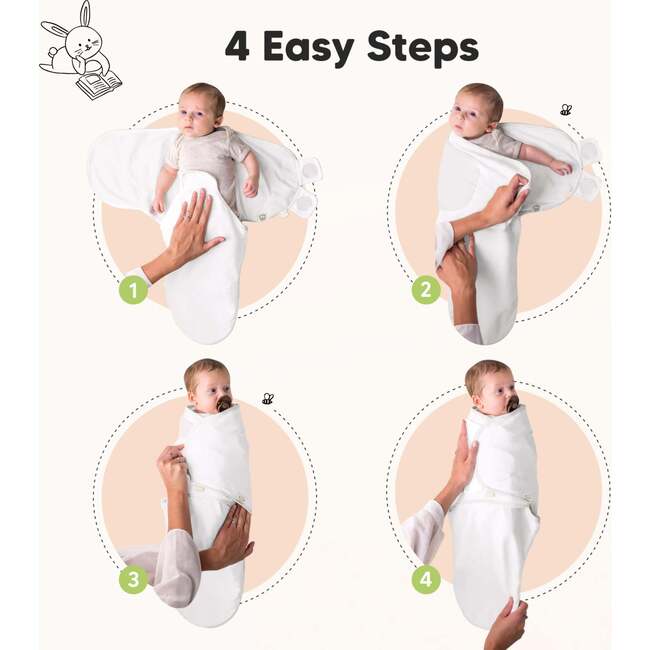 3-Pack Soothe Baby Swaddle Sacks 0-3 Months, Sage - Swaddles - 3