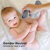 6pk Deluxe Organic Baby Washcloths for Newborn, Cool Gray - Bath Towels - 8