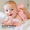 6pk Deluxe Organic Baby Washcloths for Newborn, Blush Pink - Burp Cloths - 8