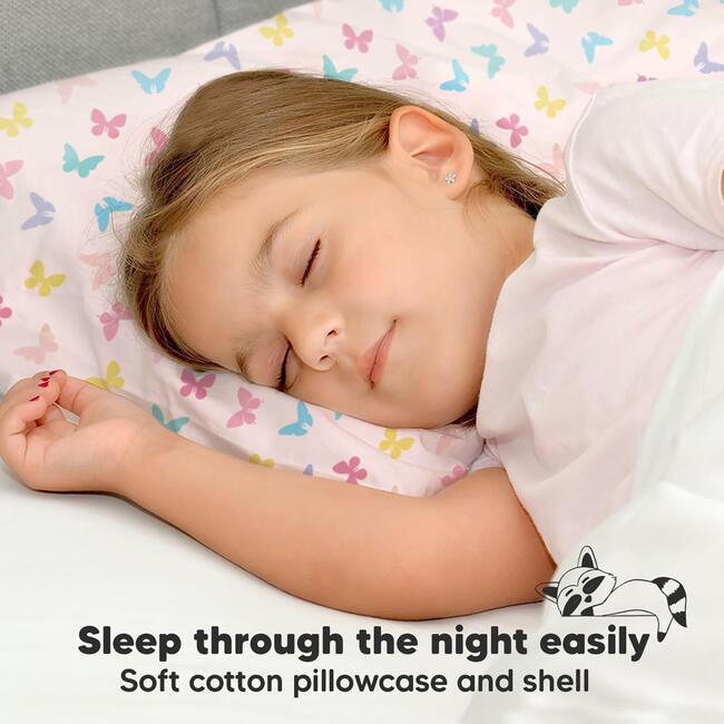 13X18 Toddler Pillow with Pillowcase for Sleeping, Flutter - Nursing Pillows - 7