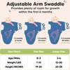 3-Pack Soothe Baby Swaddle Sacks 0-3 Months, Frost - Swaddles - 6