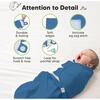 3-Pack Soothe Baby Swaddle Sacks 0-3 Months, Frost - Swaddles - 8
