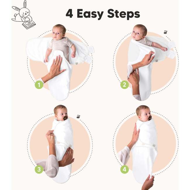 3-Pack Soothe Baby Swaddle Sacks 0-3 Months, Daffodil - Swaddles - 3