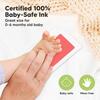 4-Pack Inkless Ink Pads for Baby Footprint & Paw Print Kit, Candy - Frames - 4